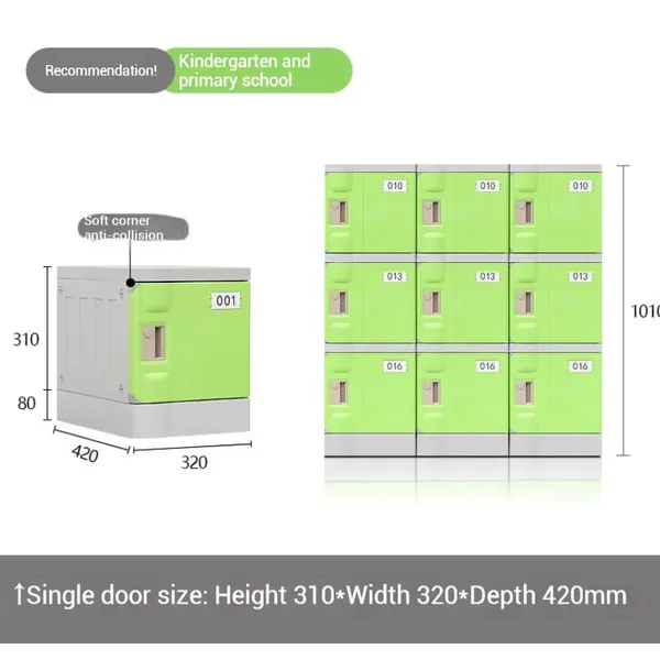 Plastic Storage Lockers for Changing Room, Vandal-proof Modular Storage With Rotating Padlock Hasp, Zero Maintenance Secure Entry photo-5