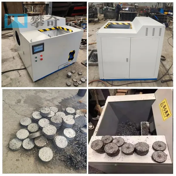 Automatic Metal Scrap Aluminum Briquette Compactor Copper Chips Briquetting Press Machine photo-6