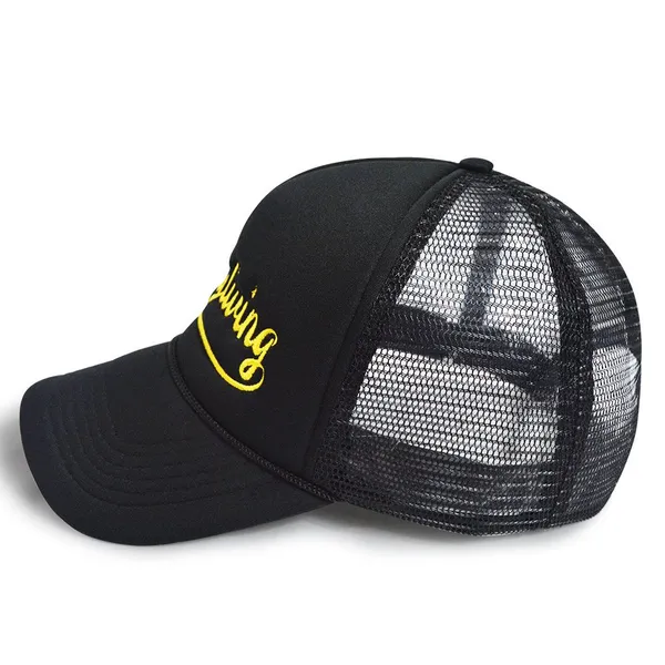 OEM Caps Factory Custom High Quality 5 Panels Trucker Caps Rope Colorful Foam Trucker Hats Embroidery Printed Logo photo-4