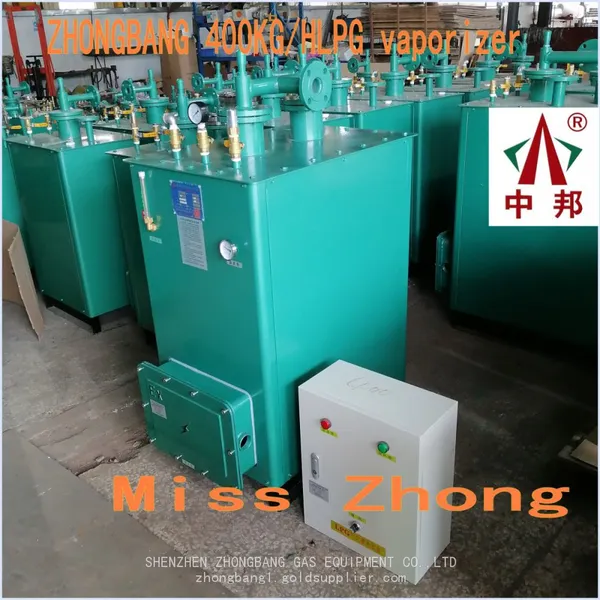 ZHONGBANG 400KG/H  vaporizer green Commercial heater Used for LPG