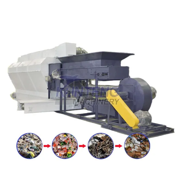 Air Blow Winnowing Separator Plastic Zig Zag Air Separator Municipal Solid Waste Sorting Machine EPC