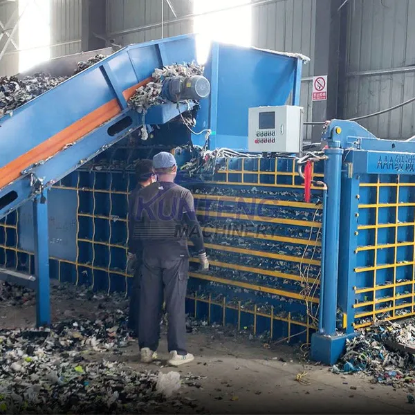 Large Waste Paper Box Compressor Plastic Bottle Pressing Machine Household Waste Disposal Baler EPC photo-4