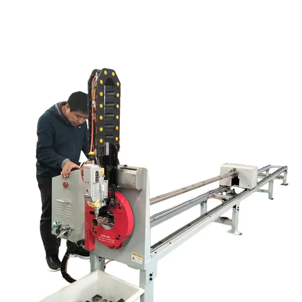 RA Series 5 In 1 Laser Cutting Machine For Square Tube Round Pipe Angle Iron Channel Steel Metal Cutter photo-5
