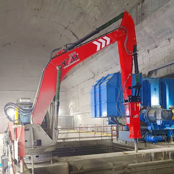 Stationary Hydraulic Rockbreaker Boom for Mine Crusher Stations photo-5