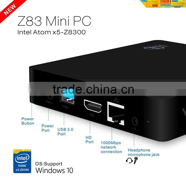 Z83 Mini Pc Window 10 Pro Intel Cpu X5-Z8300 Wintel Mini Pc Anddroid tv Box photo-4