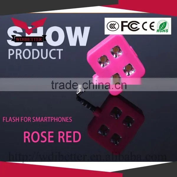 Wholesale Smartphone Accessories Smartphone Selfie Stick LED Flash Light Night photo-3