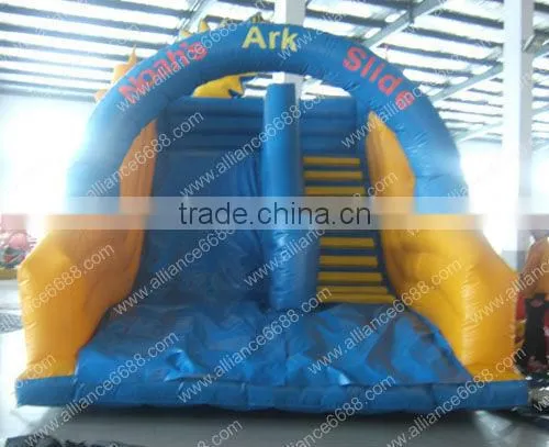 inflatable small water slide, dry and wet multifunction slide, inflatalbe water slide with pool
