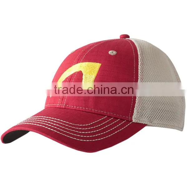 Wholesale Promotional Custom 100 Polyester 6 Panel Cheap Flat Brim Mesh Distressed Embroidery Patch Trucker Cap photo-4