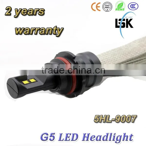G5 Powerful 6000LM Fanless Auto Led Hedlight 12v 9007 With Excellent Heat Disipation photo-3
