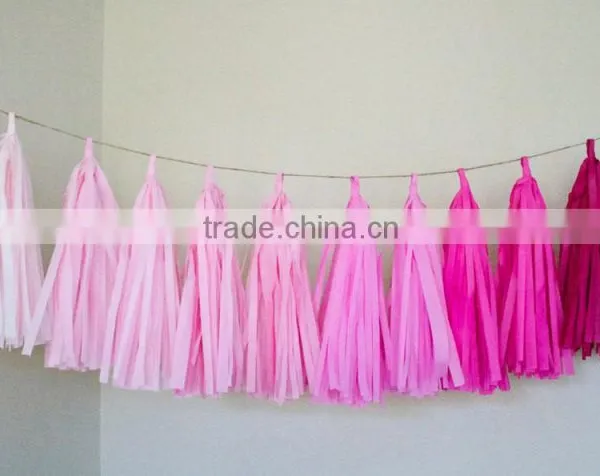 Festival Party Favor Decorations Tissue Paper Tassel photo-5