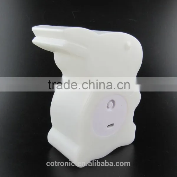Rabbit Shape Room Thermometer Temperature Displayer LED Color Changing Night Light Lamp for Babies Kids Children photo-6