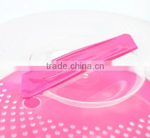 AN182 ANPHY Sealing PP Food Plastic Crystal Cover Round Cake Suitcase Carrying Box Snack Box Handle Max 10'' Cake Takeaway Pack photo-5
