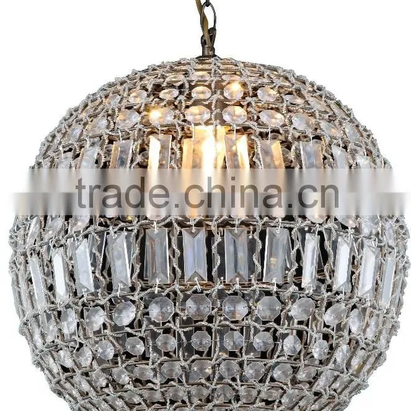 Crystal Round Pendant Light photo-5