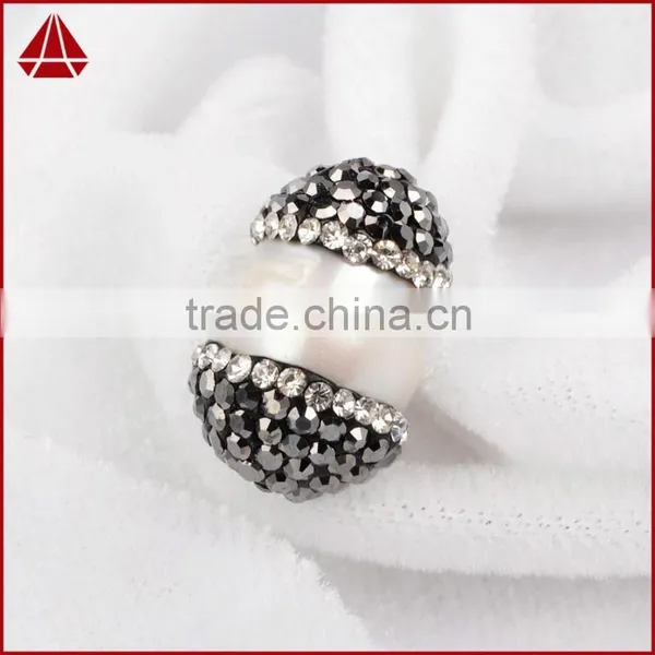 Wholesale Natural Freshwater Pearl Beads With Rhine Stone Paved, Freshwater Pearl Jewelry Quality Choice photo-4