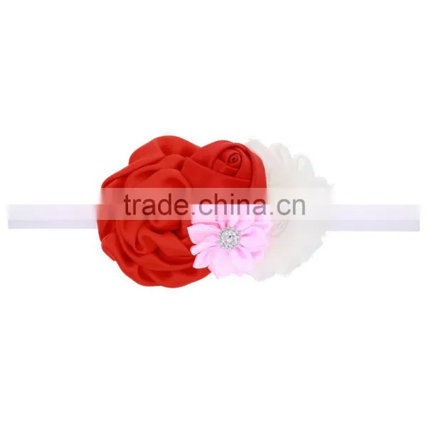 Fashion Baby Shabby Chic Flower Headband Infant Headband Toddler Headband Navy Blue Headband Baby Flower Hair Band Wh-1741 photo-2