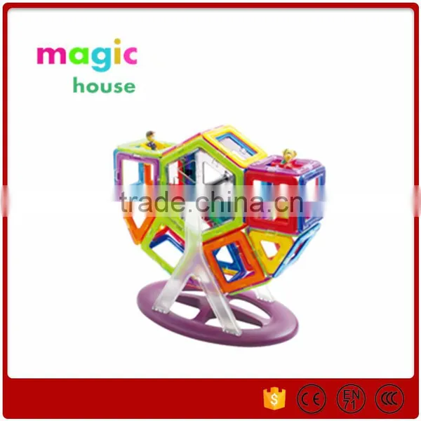 Hot Sales Children's Popular Environmental Magnetic Toy / Magnetic Tiles Deluxe Building Set