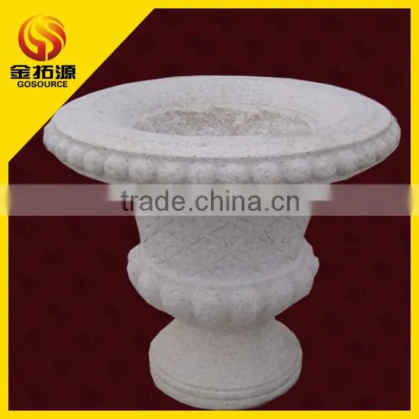 Hand Carved Garden Stone Planter Pot
