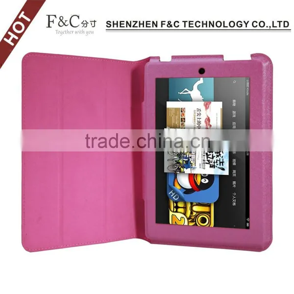 Ultra-thin pu Standing Case for Amazon Kindle Fire HD 7 2014 Version photo-3
