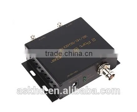 High Quality 2 Way SD/3G/HD SDI Video Splitter 1x2 photo-3