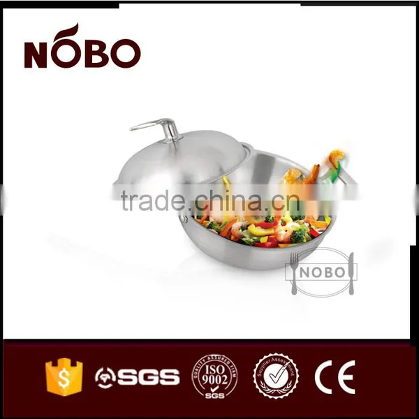 Three Layers of Steel Suit Fry Pan With Lid photo-4