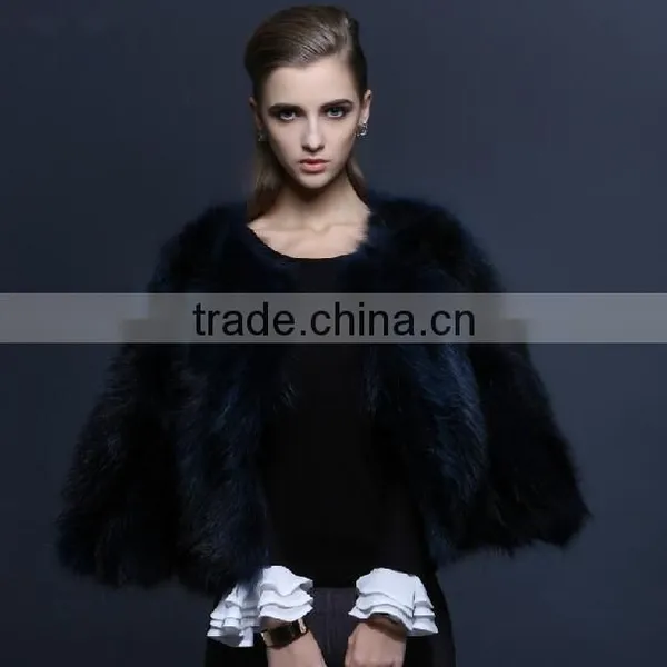 Newest Unique Luxury Fair-Lady Winter Fox Fur Coats European Fashion Women Sexy Winter Coats "11"