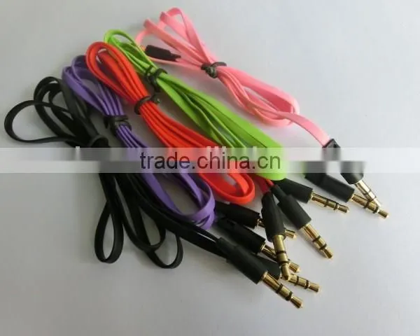 New Fashion Colorful Noodle Audio Cable photo-5