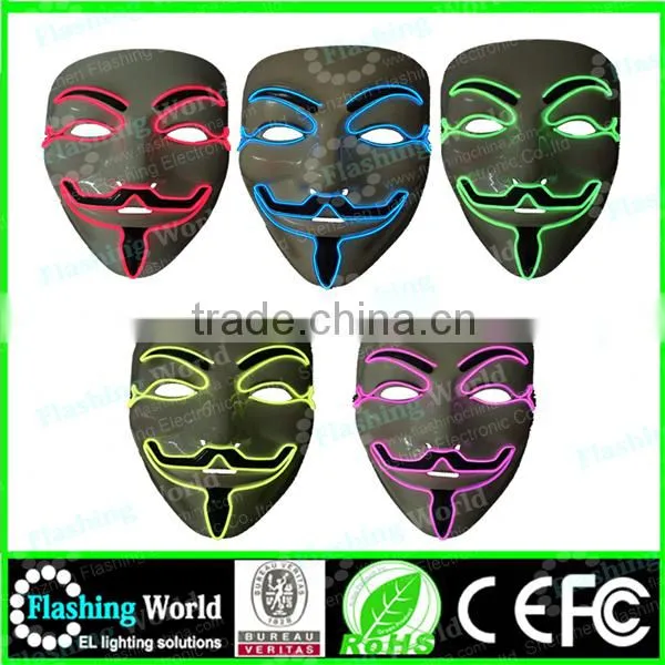Wireless Fashion Masquerade Neon Party Mask, Party Supplies Fashion Flashing Neon Party Mask photo-4