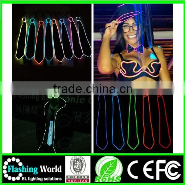 China Factory OEM The Cheappest Price Christmas Flashing Light up Bow Tie photo-4