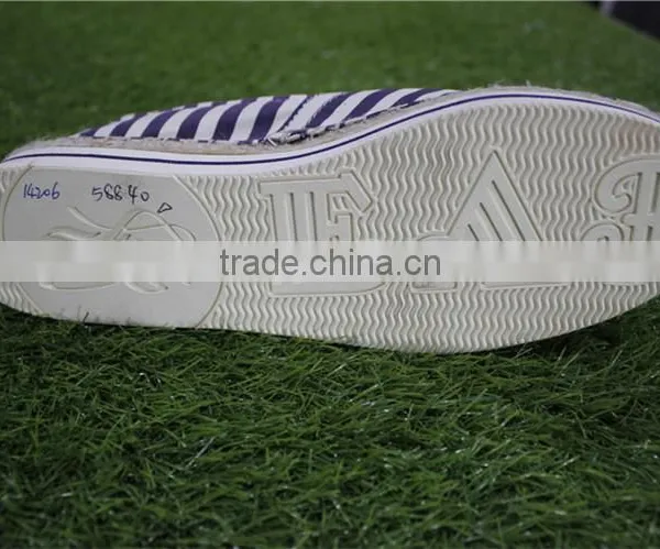 Purple Stripes Fashion Women Men Canvas Shoes photo-4
