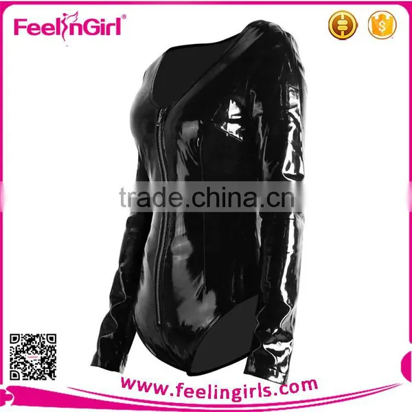 Factory Price Black Sexy Leather Lingerie for Women photo-4