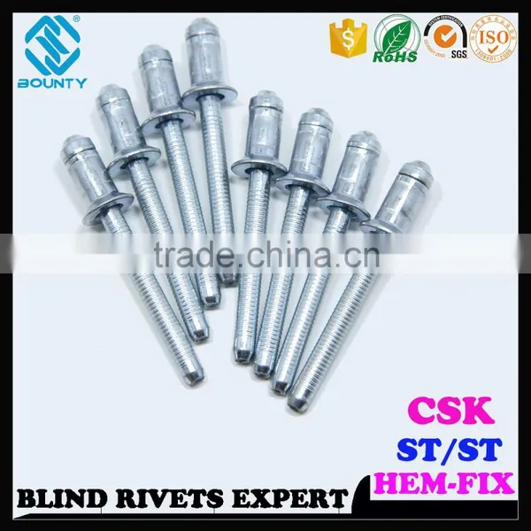 HIGH QUALITY FACTORY STRUCTURAL STEEL COUNTERSUNK HEAD HEM TYPE RIVETS photo-2