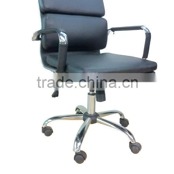 Steel Frame Chair/low Back Soft Padding Chair /Office Chair With Ergonomic Design