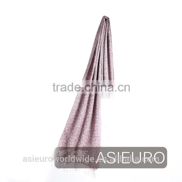 Fashion Leopart Jacquard Scarf With Tassels, Multi Colors Available