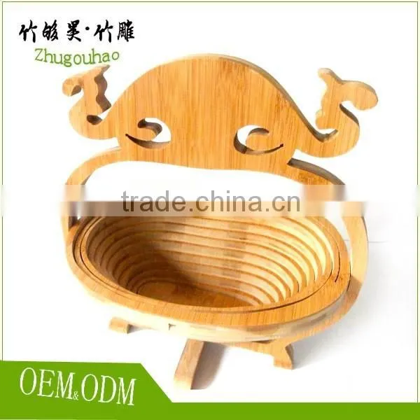 Fruit Basket Made by Bamboo Kitchen Decoration Food Grade photo-2