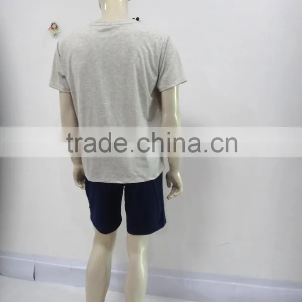 Leisure Personality Letter Top With Comfortable Cool Shorts Pajamas Men photo-4