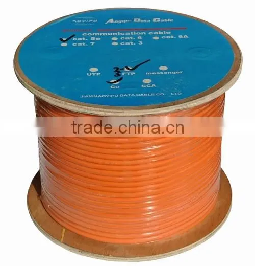 Frankever Braided Wooden Reel Parallel SFTP CAT5E Lan Cable photo-2