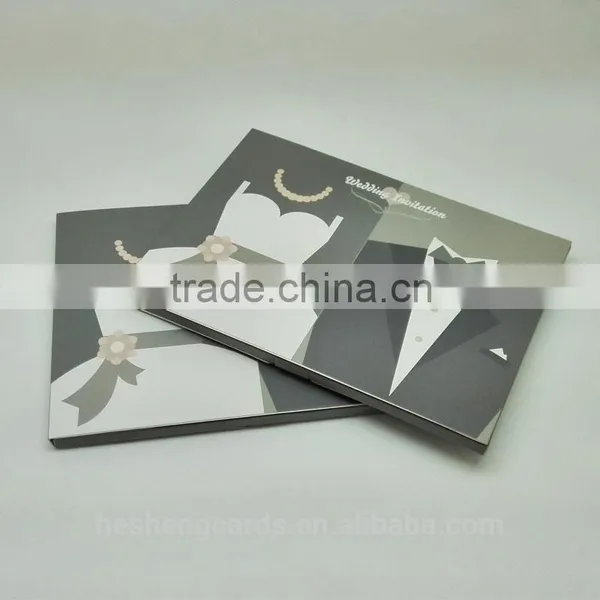 China Factory Customized 1.8inch - 10inch Wedding Greeting Cards Ideal Products Wedding Cards photo-4