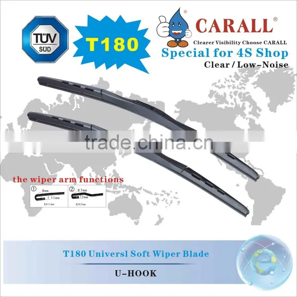 T180 Smart Flex Hybrid Auto Accessories J-Hook Car Arm Windshield 550mm Stealth Wiper Blade photo-5