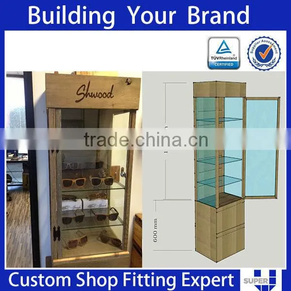 Custom Pop Wall Mount Eyeglass Display Showcase Glasses Display Cabinet photo-2