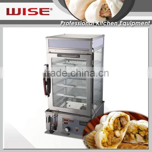 WISE Countertop Square Chinese Food Display Steamer Mechanical Type As Catering Equipment photo-4