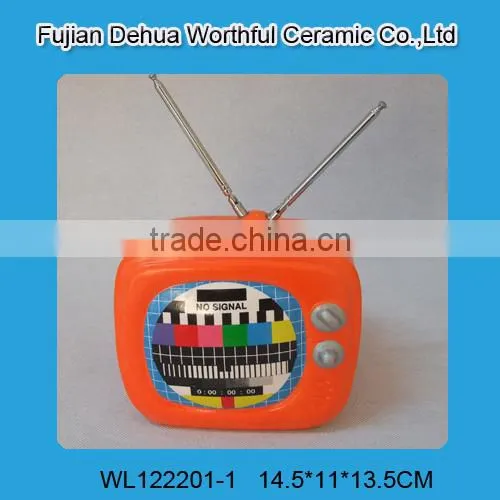 Unique Television Shaped Ceramic Coin Storage Boxes photo-3