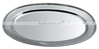 Semi Oval Platter With Stainless Steel