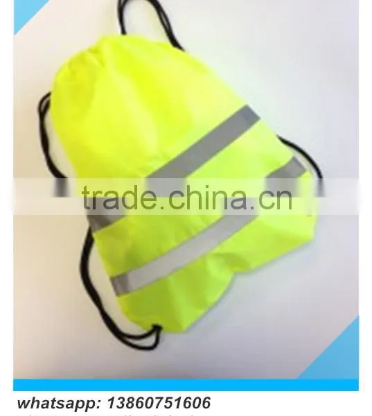 New Style Reflective Neon Yellow Color Drawstring Shoe Bag photo-2