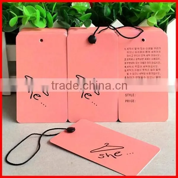 Hot Sale Various Custom Cardboard Clothes Hang Tag Wholesale photo-2