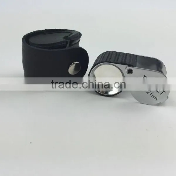 Fable Customized LOGO 10X,15X,20X Gem and Jewelry Loupe With Leather Bag Packing photo-4