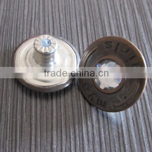 Ladies' Rhinestone Metal Buttons For Jackets photo-2