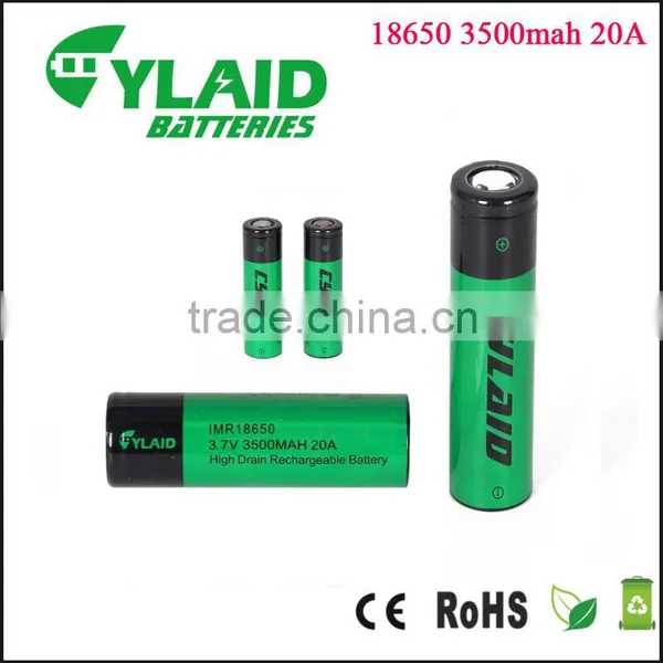 New Cylaid Laptop Battery Li-ion Battery 3.7v 3500mah 18650 20A Akku Battery for e Cig Clearomizer