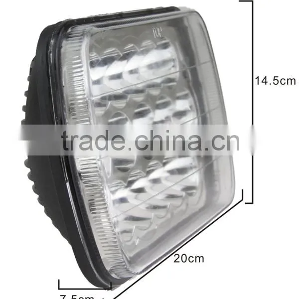SUPER BRIGHT 45REC Work Light EPISTAR LED HIGH/LOW IP 67 FOR CARS SUV OFFROAD photo-2