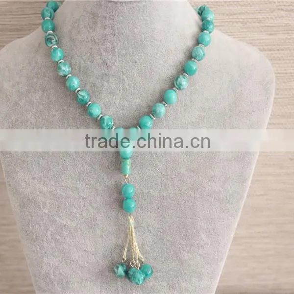 Stock Wholesale Arylic Resin Beads Statement Necklace photo-3
