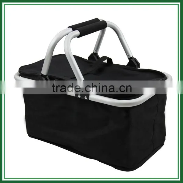 Aluminium Frame Collapsible 600D Polyester Insulated Picnic Basket photo-3